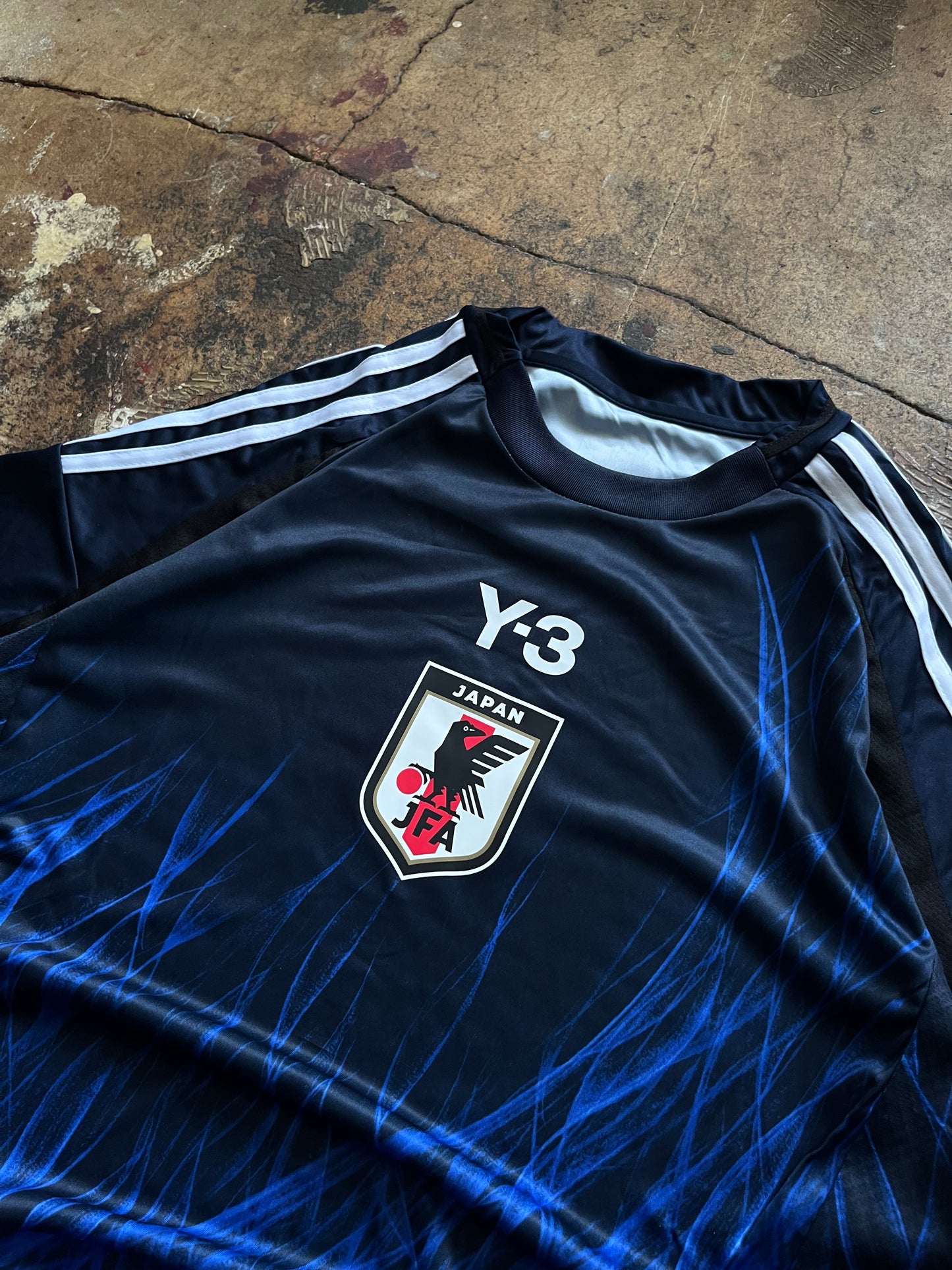 Adidas Y-3 Japan Flames RARE Football Jersey Longsleeve