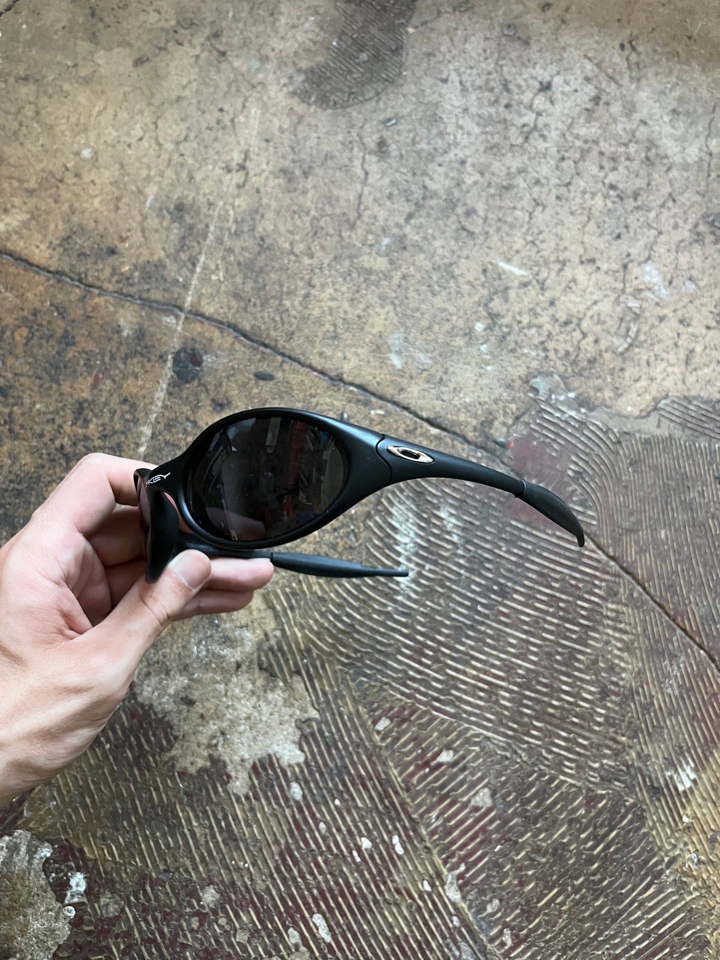 Vintage Oakley Eye Jacket Sunglasses Shades Black