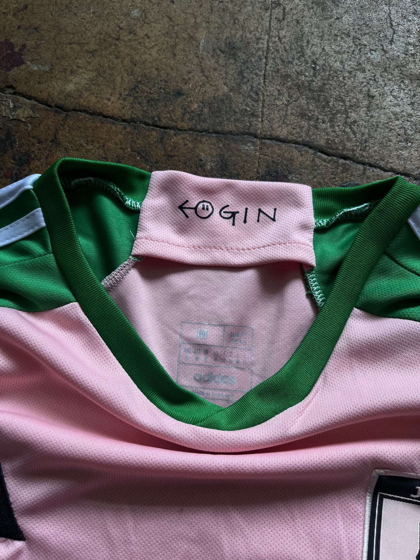 Adidas Japan Nigo Rare Pink green Football Jersey