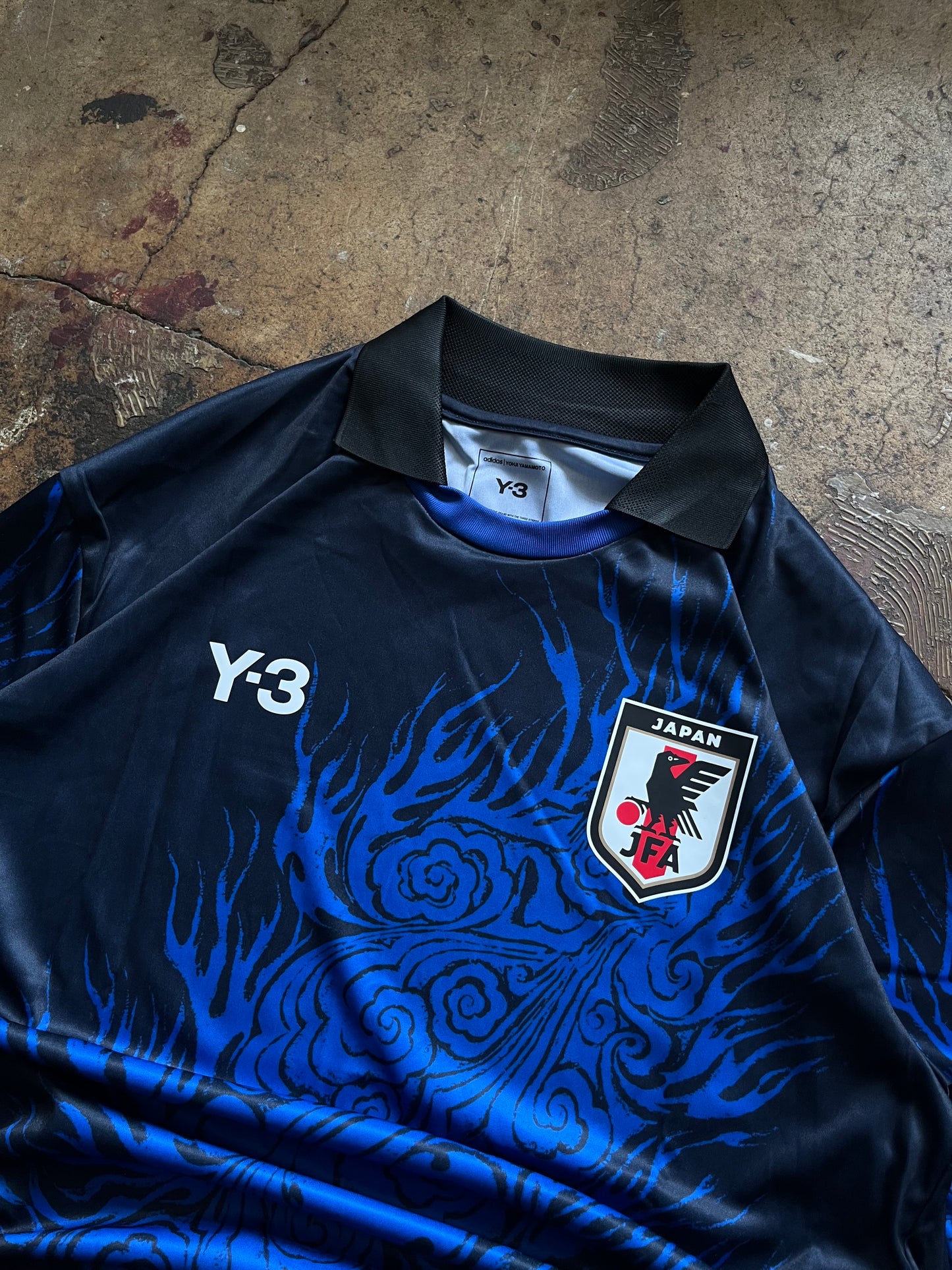 Adidas Y-3 Japan Flames RARE Football Jersey Longsleeve