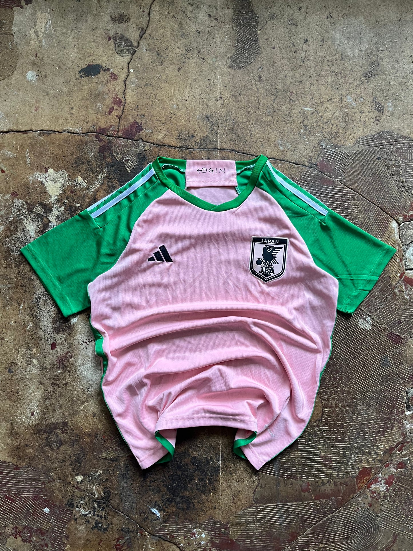 Adidas Japan Nigo Rare Pink green Football Jersey