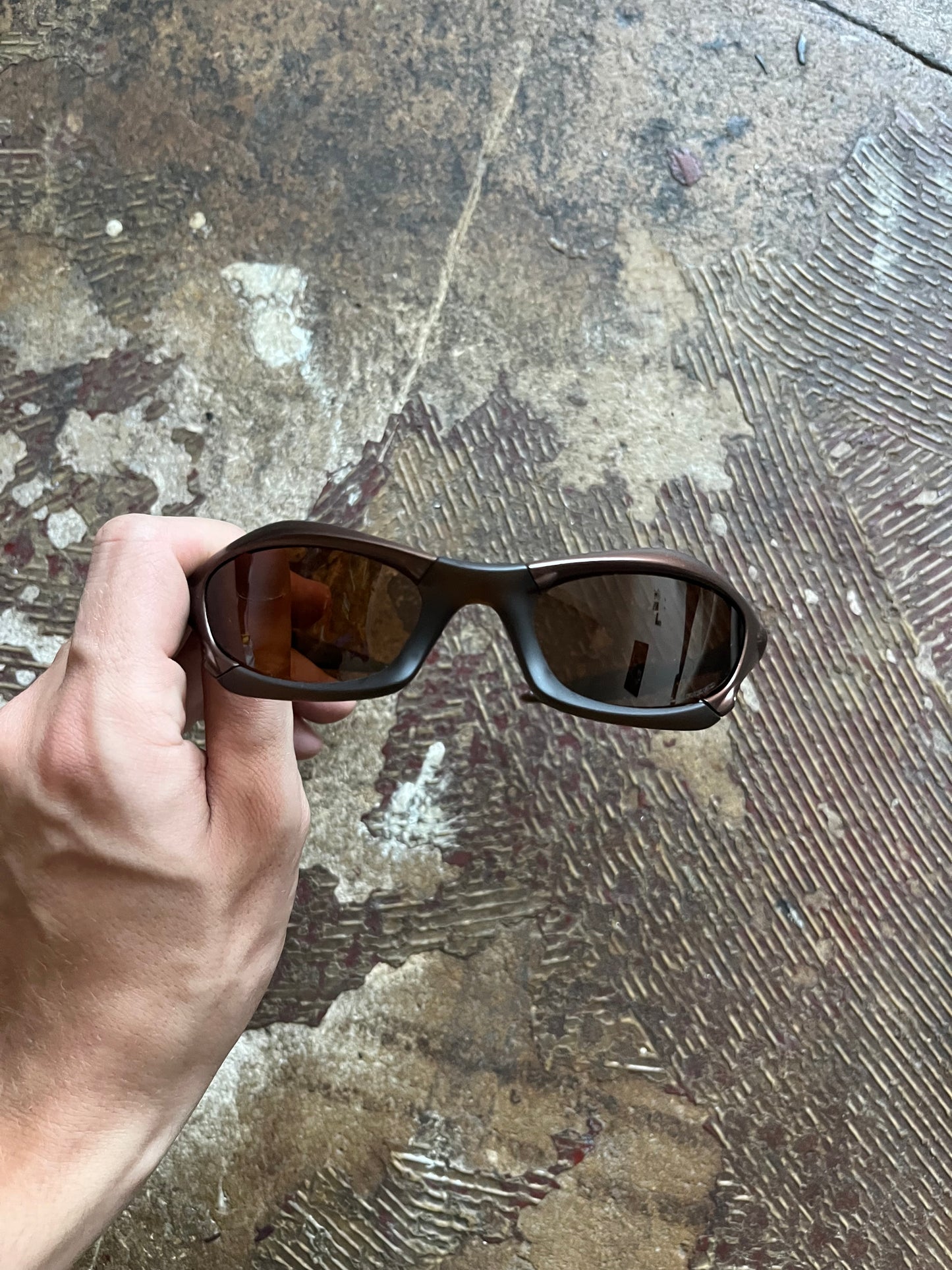 Vintage Oakley Splice Sunglasses Shades Black