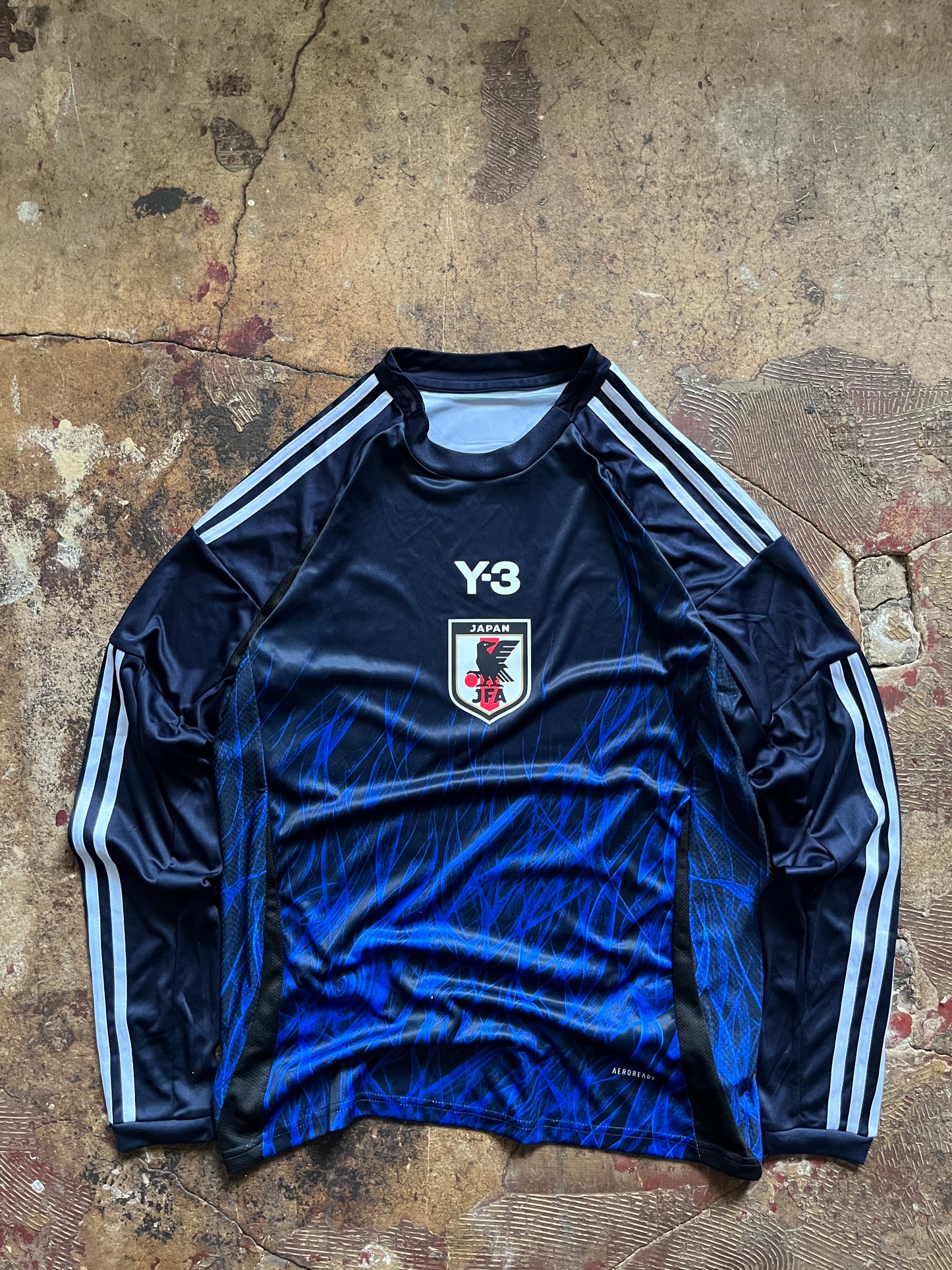 Adidas Y-3 Japan Rare Flames Football Jersey trikot Longsleeve